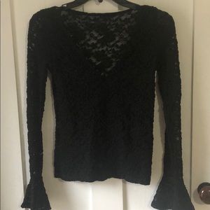 BOGO American Eagle black lace bell sleeve top